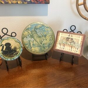 Vintage animal tins - set of 3